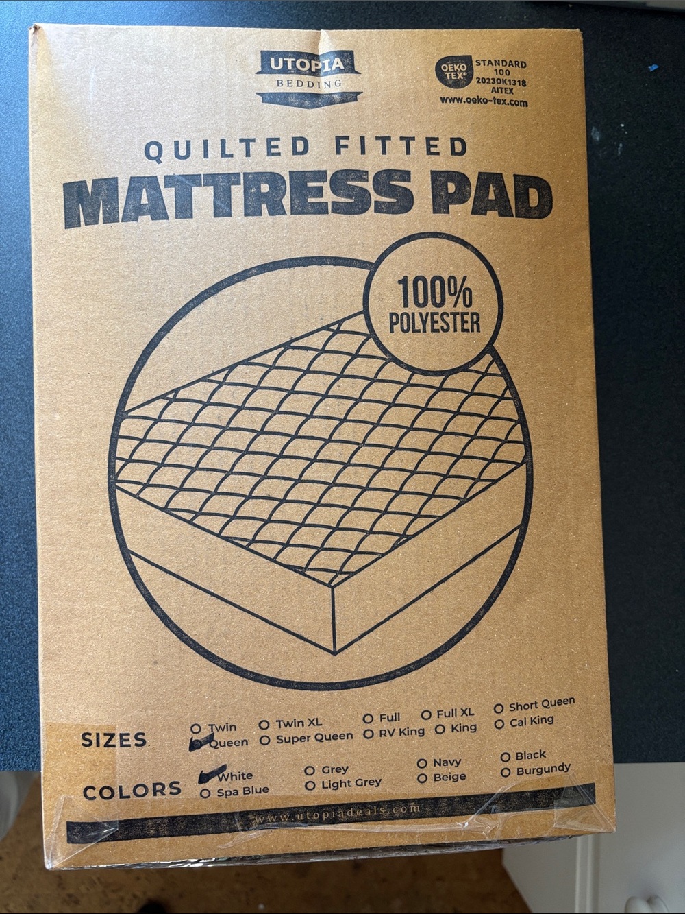 Queen sized mattress pad